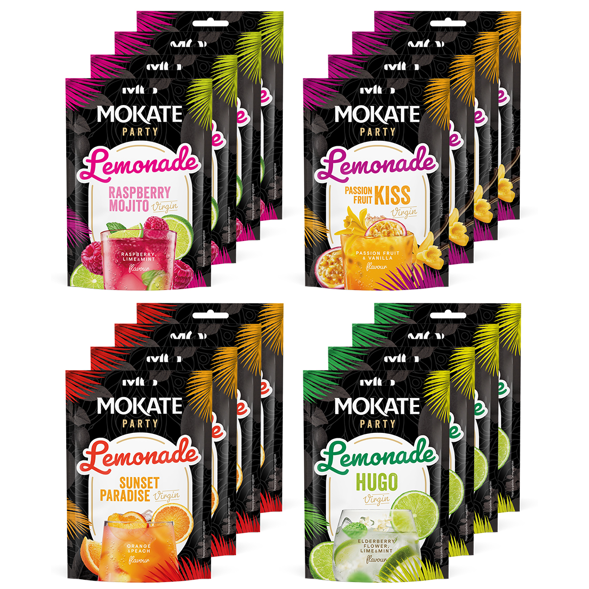 Lemoniada Party - 4 smaki Mix 4x4 W zestawie taniej