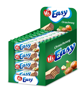 Mega Paka 36 sztuk Wafelek Hi Easy Orzech