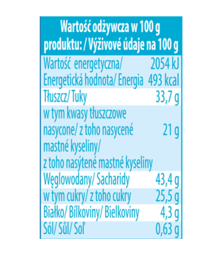 Wafelki HI EASY o smaku mlecznym