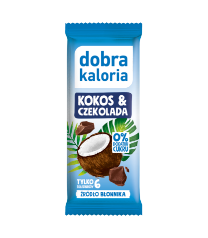 Baton kokos & czekolada 33g Dobra Kaloria