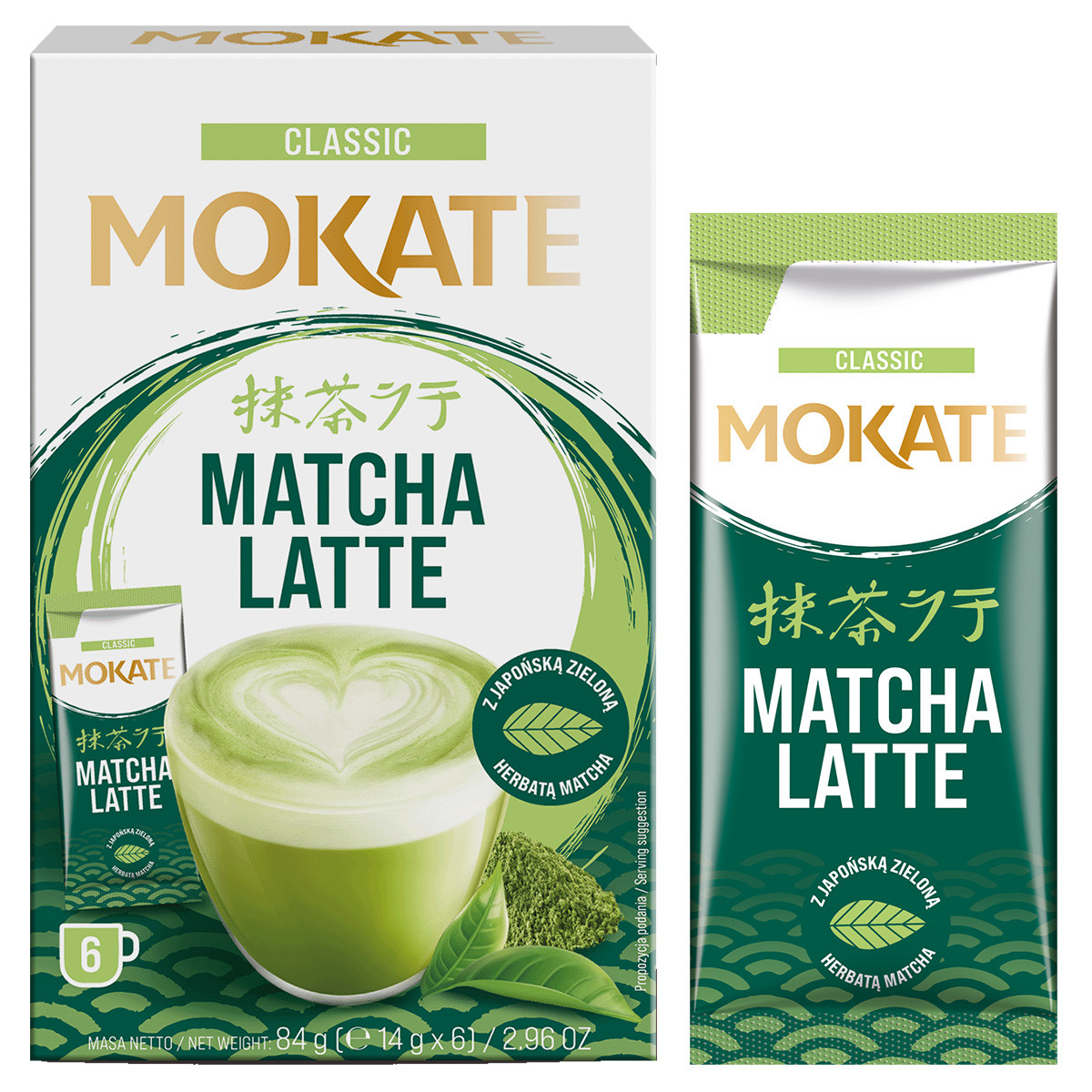 Mix Matcha Zestaw 3xLatte Matcha Mango, Truskawka, Klasyczne + 2xWiśnia, 2xLiczi