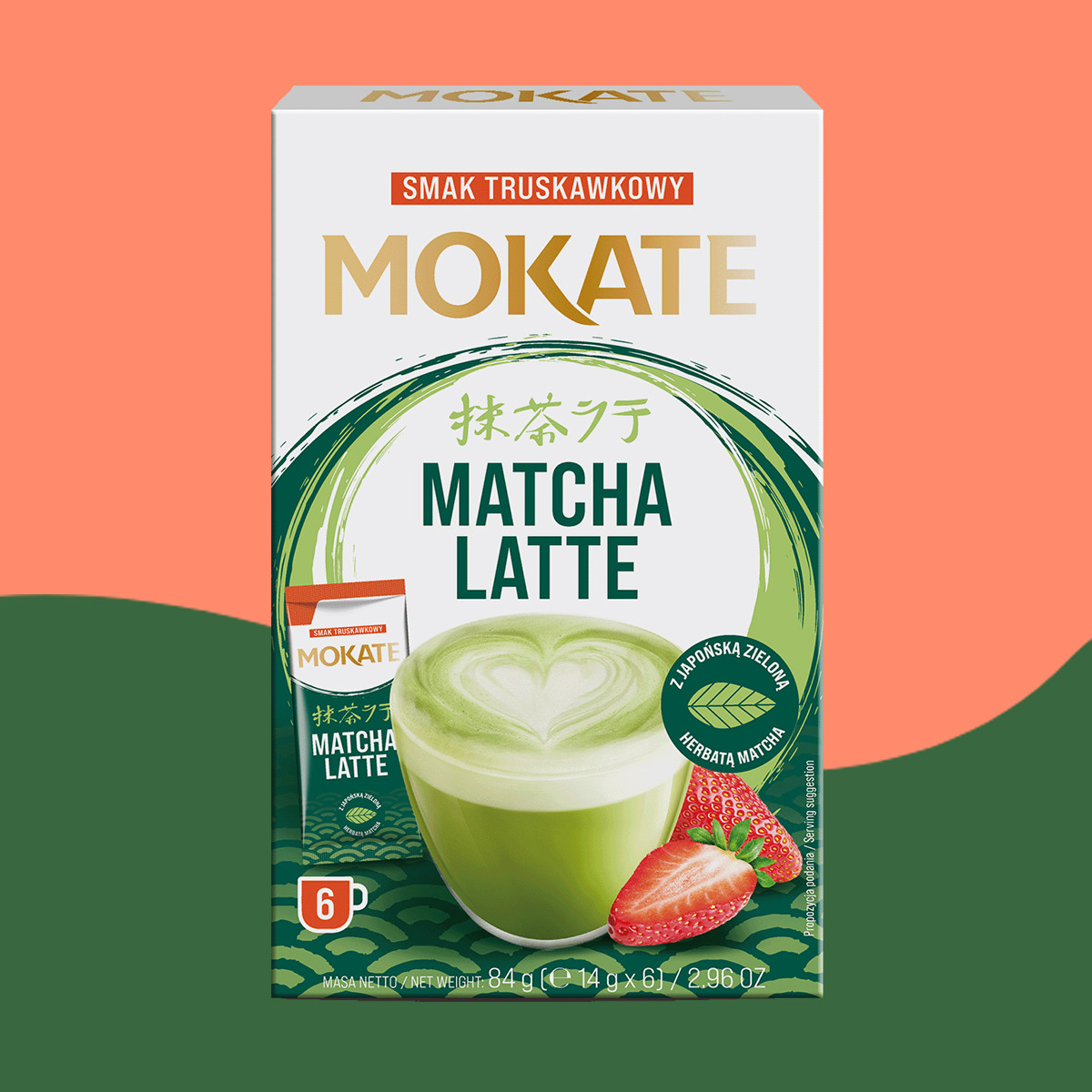 Mix Matcha Zestaw 3xLatte Matcha Mango, Truskawka, Klasyczne + 2xWiśnia, 2xLiczi