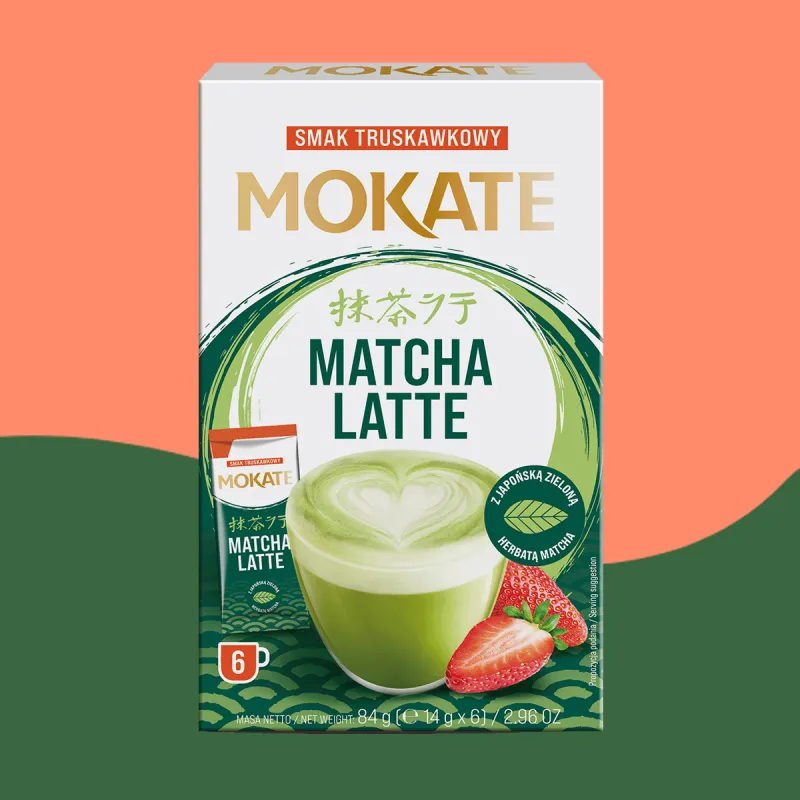 Mix Matcha Zestaw 3xLatte Matcha Mango, Truskawka, Klasyczne + 2xWiśnia, 2xLiczi | Mokate Sklep