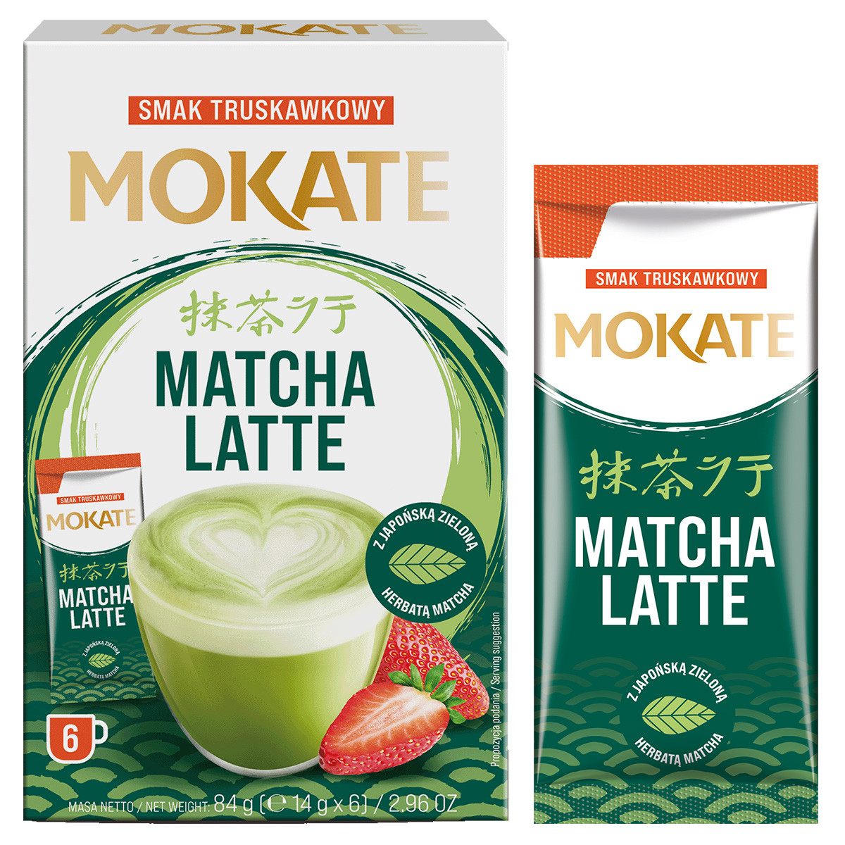Mix Matcha Zestaw 3xLatte Matcha Mango, Truskawka, Klasyczne + 2xWiśnia, 2xLiczi