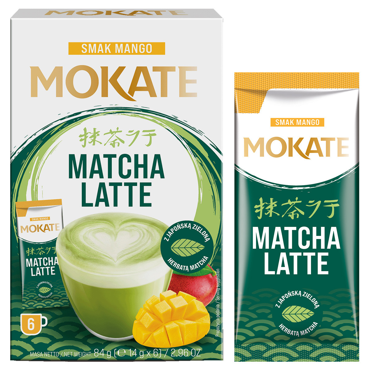Mix Matcha Zestaw 3xLatte Matcha Mango, Truskawka, Klasyczne + 2xWiśnia, 2xLiczi