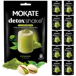 Shake Detox 10 sztuk całe opakowanie Pistacja – kup w oficjalnym sklepie Mokate | Mokate Sklep