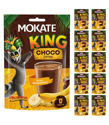 ZESTAW 10 SZTUK NAPÓJ CZEKOLADOWY BANANOWY 10X27G