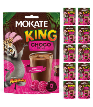 SET OF 10 RASPBERRY CHOCOLATE DRINKS 10X27G