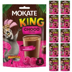 SET OF 10 RASPBERRY CHOCOLATE DRINKS 10X27G