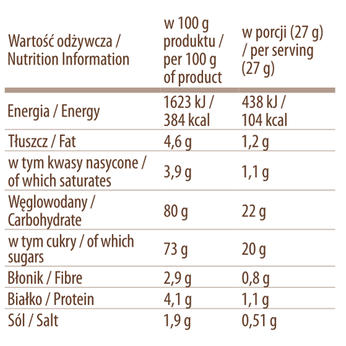 ZESTAW 10 SZTUK NAPÓJ CZEKOLADOWY MALINA 10X27G