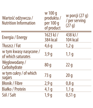 SET OF 10 CHOCOLATE DRINK COOKIES (10 x 27g)