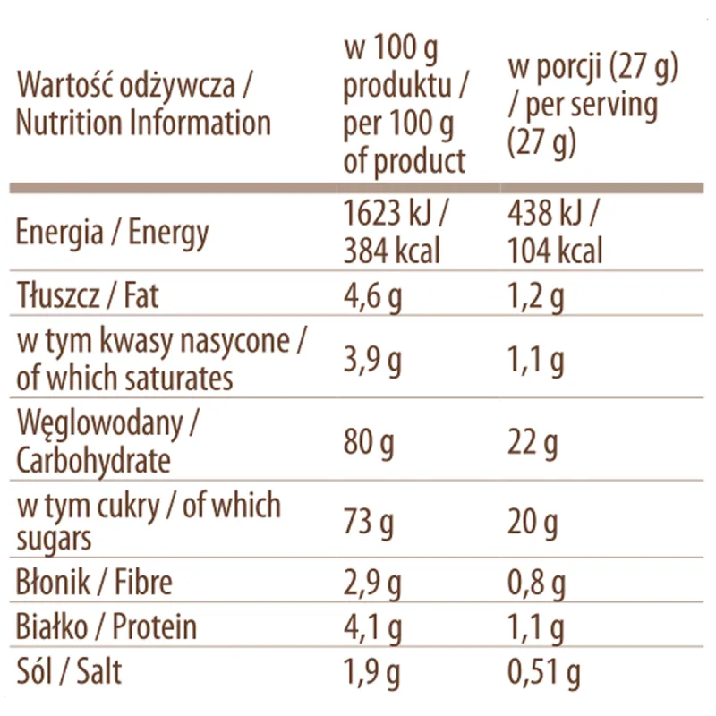 SET OF 10 CHOCOLATE DRINK COOKIES (10 x 27g)