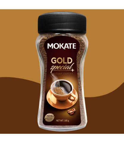 Kawa Rozpuszczalna Mokate Gold Special Instant Coffee 180g Słoik