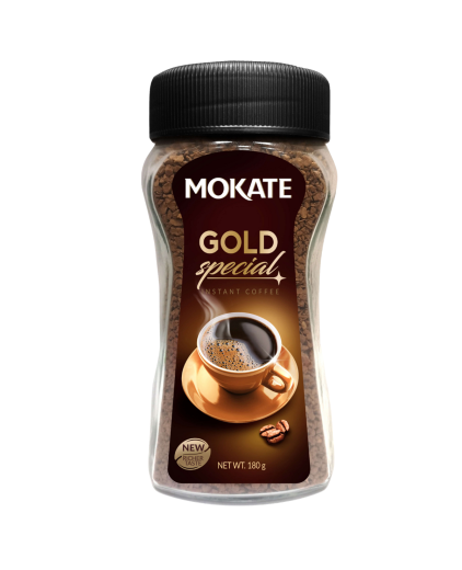 Kawa Rozpuszczalna Mokate Gold Special Instant Coffee 180g Słoik