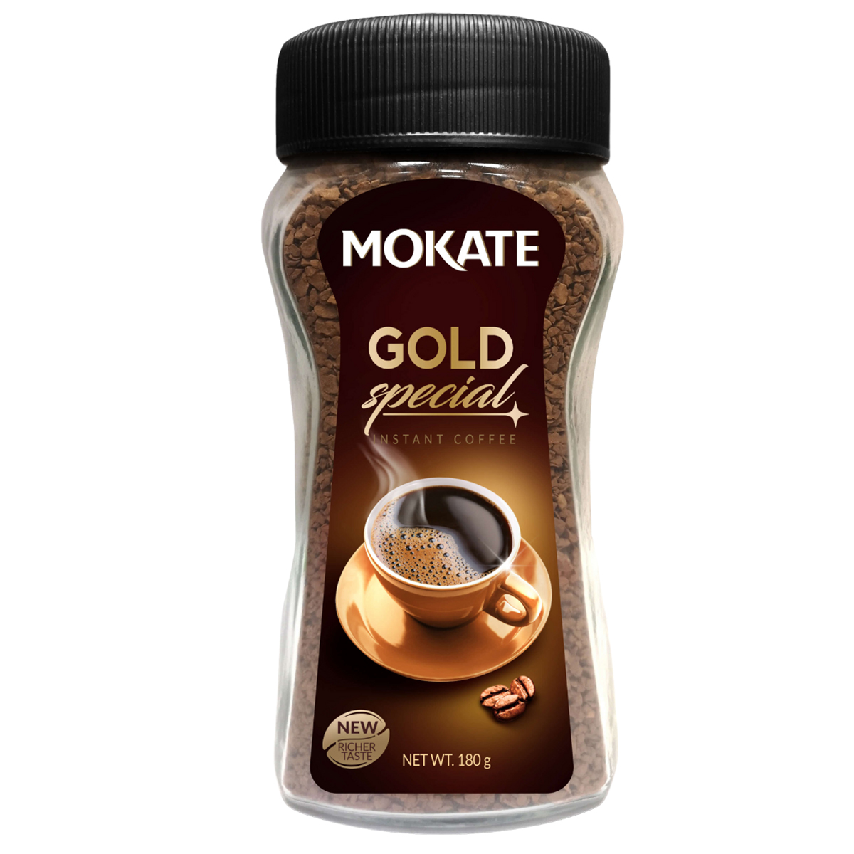 Kawa Rozpuszczalna Mokate Gold Special Instant Coffee 180g Słoik
