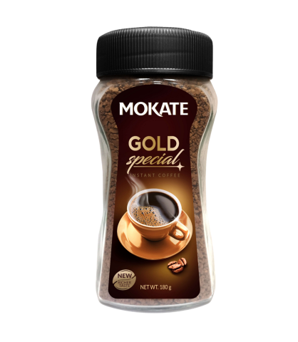 Kawa Rozpuszczalna Mokate Gold Special Instant Coffee 180g Słoik