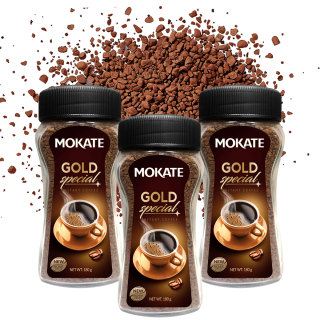 3x180g Kawa Rozpuszczalna Mokate Gold Special