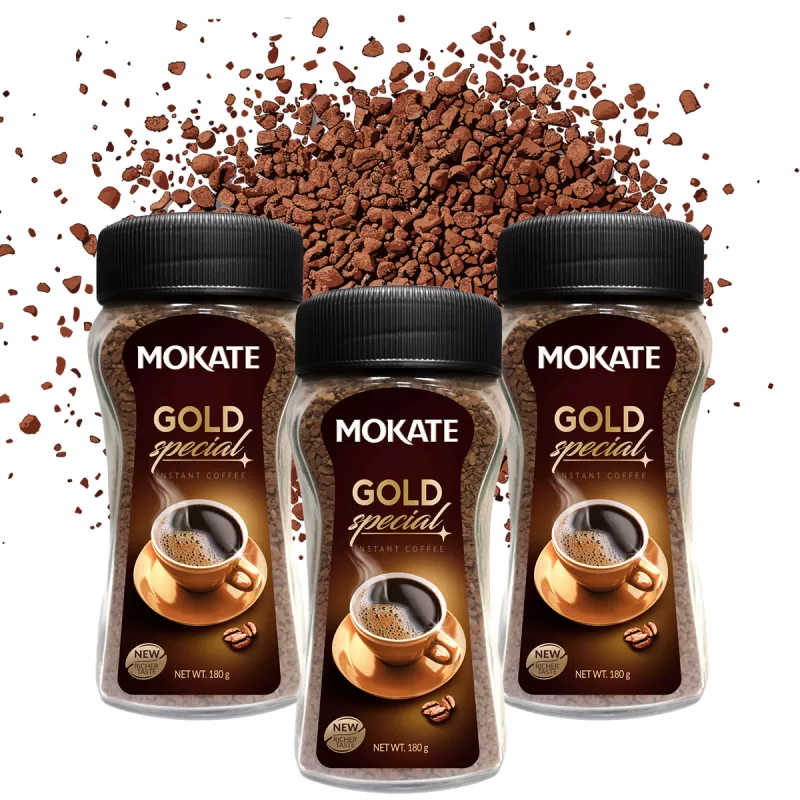 3x180g Kawa Rozpuszczalna Mokate Gold Special 3x180g Kawa Rozpuszczalna Mokate Gold Special