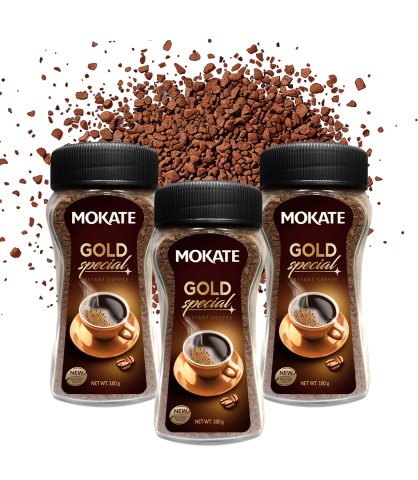 3x180g Kawa Rozpuszczalna Mokate Gold Special
