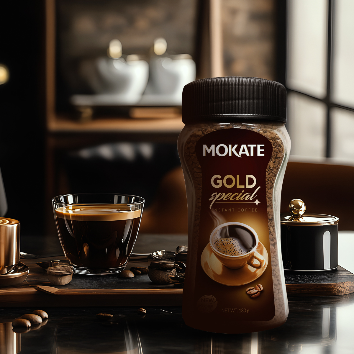 3 x 180g Mokate Gold Special Instant Coffee