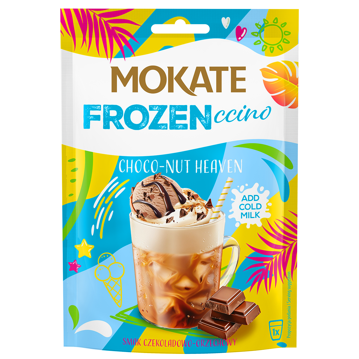Pełne opakowanie 10x Frozenccino Choco-Nut Czekolada Orzech Pralina