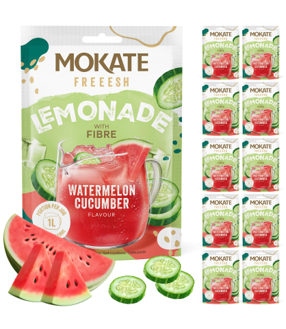 10 x LEMONIADA FRESH ARBUZ I OGÓREK + BŁONNIK