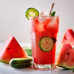 10 x FRESH WATERMELON AND CUCUMBER LEMONADE + FIBRE