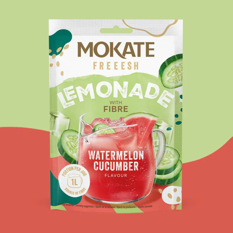 10 x FRESH WATERMELON AND CUCUMBER LEMONADE + FIBRE