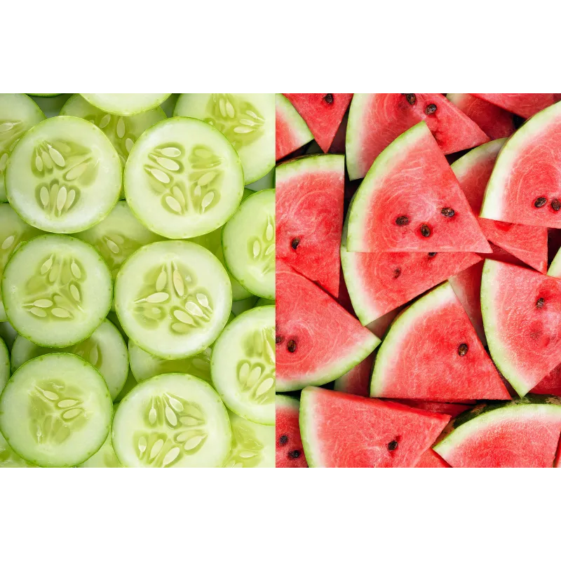 10 x FRESH WATERMELON AND CUCUMBER LEMONADE + FIBRE