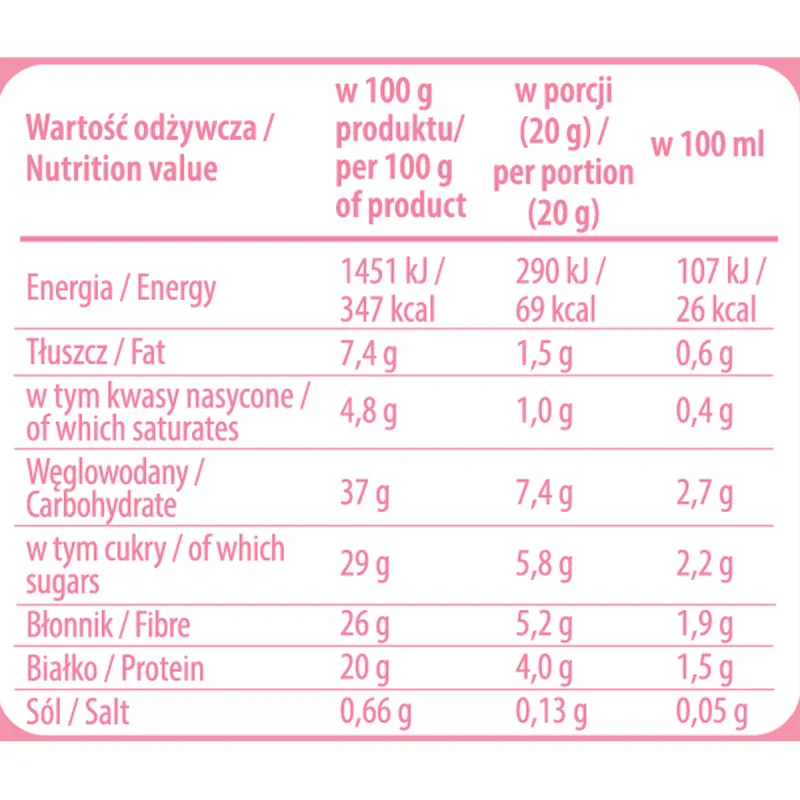 10 sztuk x CAPPUCCINO ZERO malina kokos