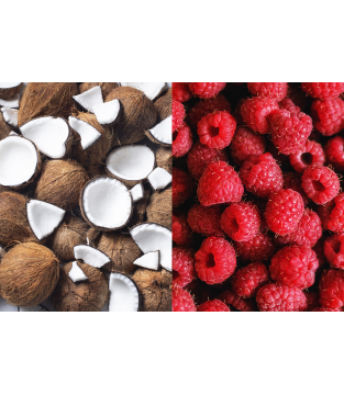 10 packs x CAPPUCCINO ZERO raspberry and coconut