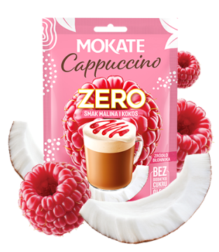 10 sztuk x CAPPUCCINO ZERO malina kokos