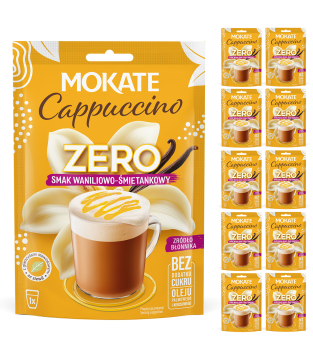 10 packs of Cappuccino Zero Vanilla