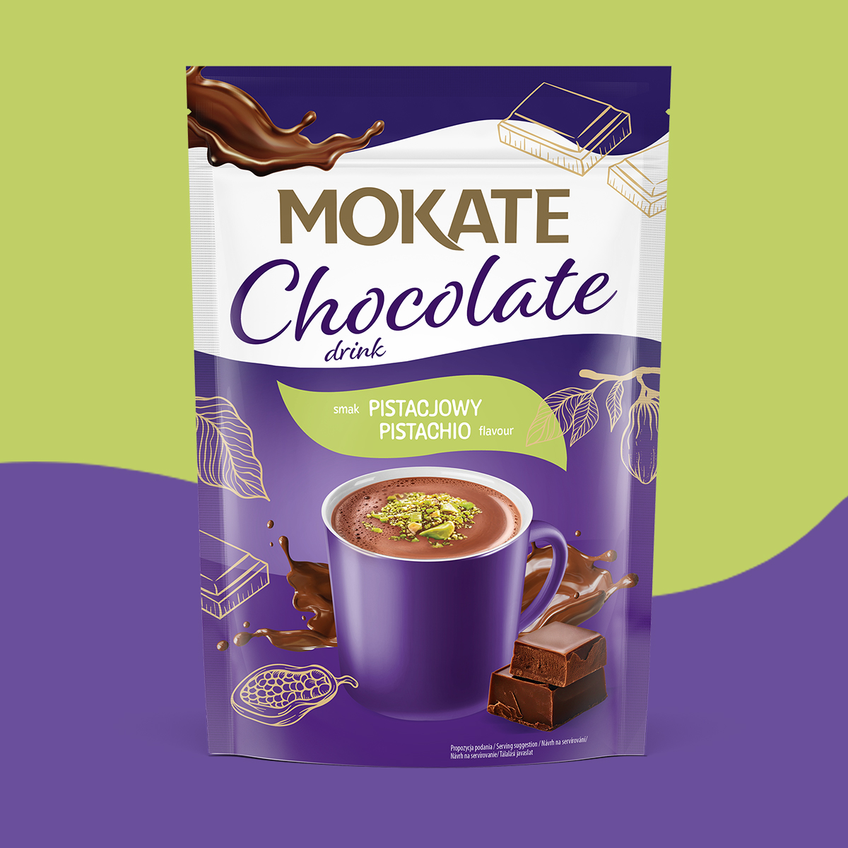 NAPÓJ CZEKOLADOWY MOKATE O SMAKU PISTACJI 120G