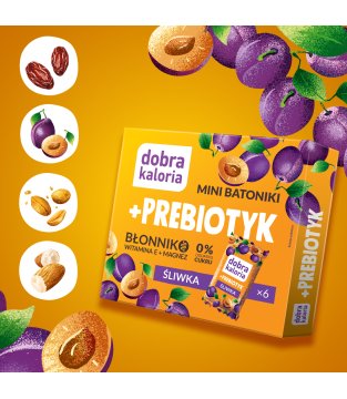 DOBRA KALORIA PREBIOTIC MINI BARS 102G