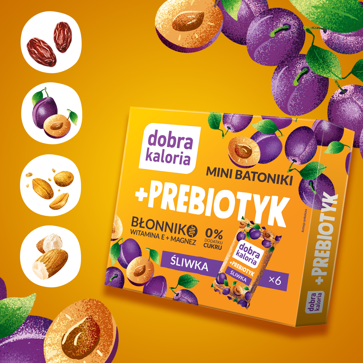 MINI BATONIKI DOBRA KALORIA PREBIOTYK 102G*14