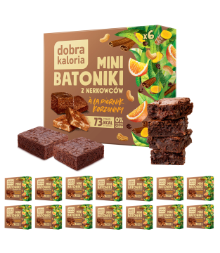 Mini batoniki z nerkowców a'la piernik 102g Dobra Kaloria