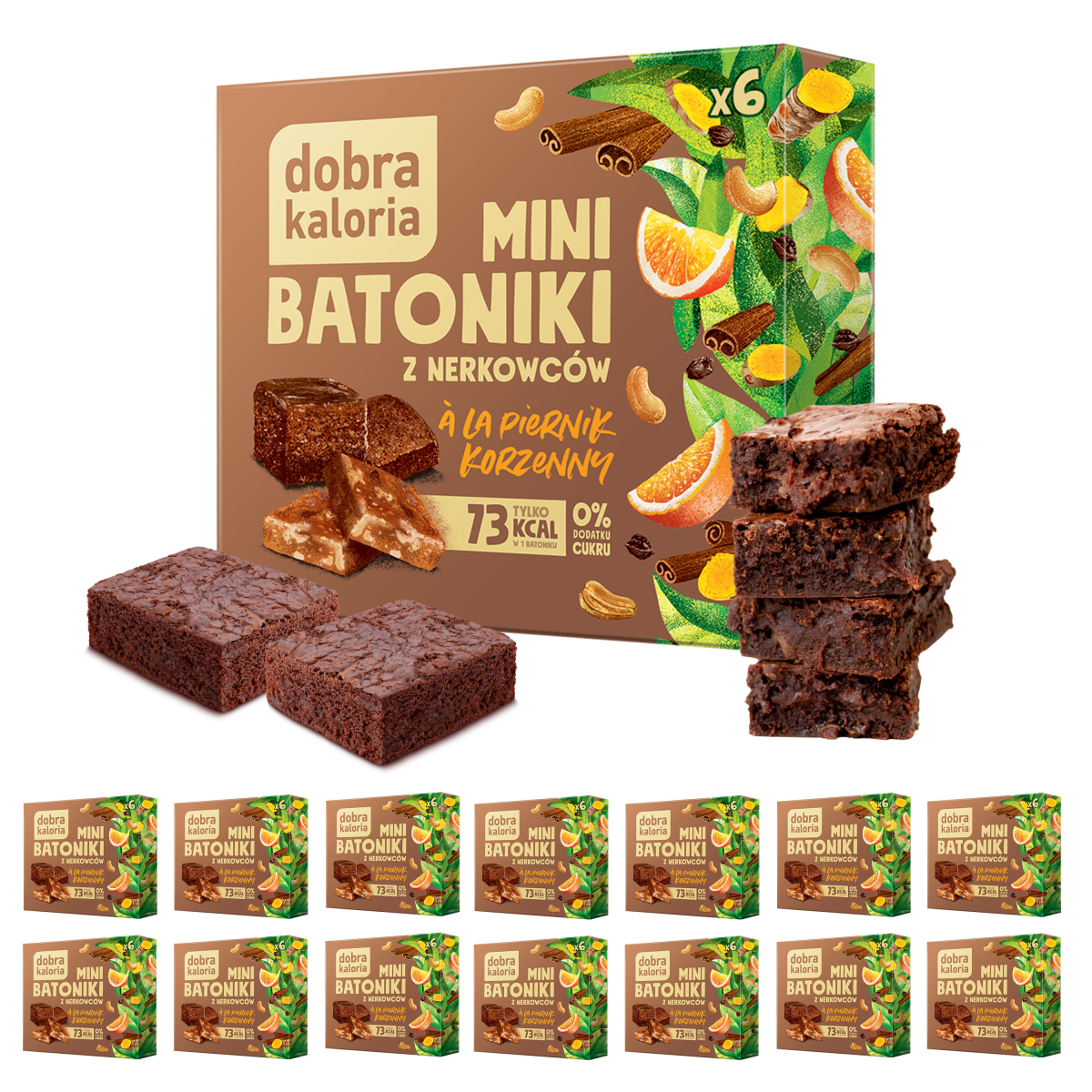 Mini batoniki z nerkowców a'la piernik 102g Dobra Kaloria