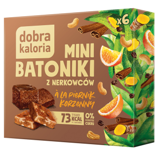 Mini batoniki z nerkowców a'la piernik 102g Dobra Kaloria