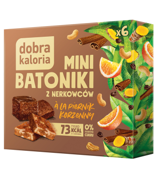 Mini batoniki z nerkowców a'la piernik 102g Dobra Kaloria