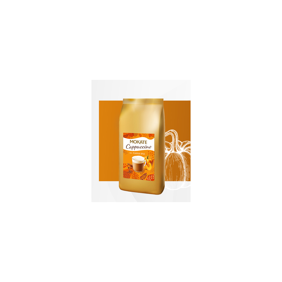 CAPPUCCINO PUMPKIN SPICE 800g Wersja XXL Smak Jesieni