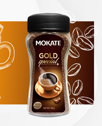 Kawa Rozpuszczalna Mokate Gold Special Instant Coffee 180g Słoik