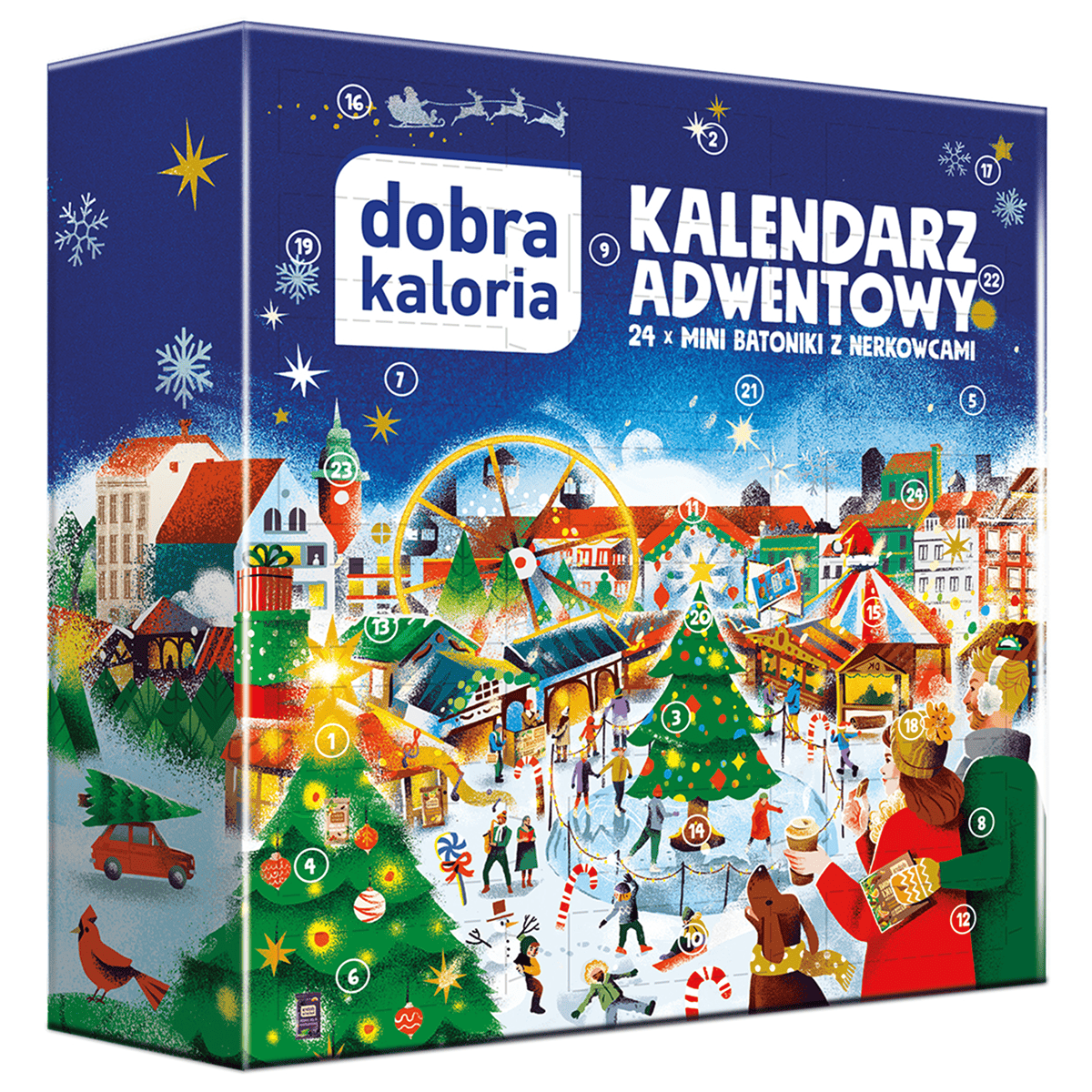 Kalendarz Adwentowy Dobra Kaloria 24 mini batoniki