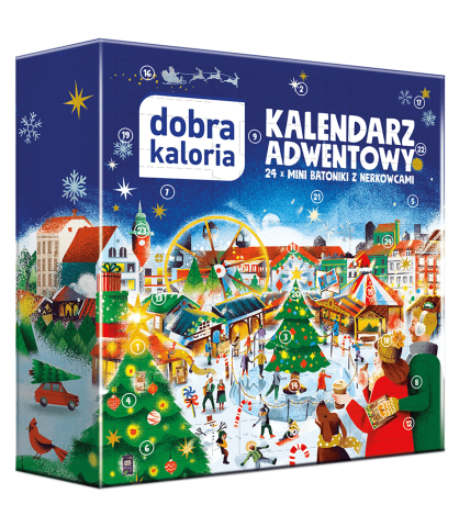 Kalendarz Adwentowy Dobra Kaloria 24 mini batoniki