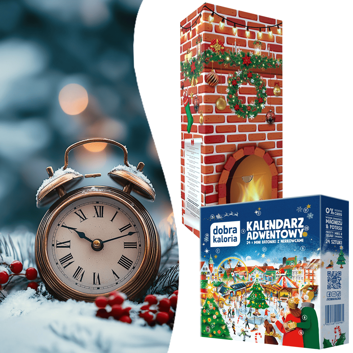 Zestaw Kalendarzy Dobra Kaloria oraz Mokate Cappuccino Mini Batoniki