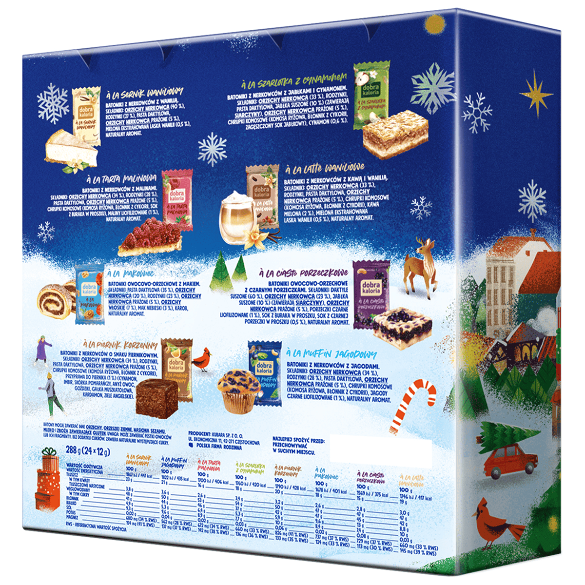 Zestaw Kalendarzy Loyd Dobra Kaloria 24 saszetki herbat Mini Batoniki