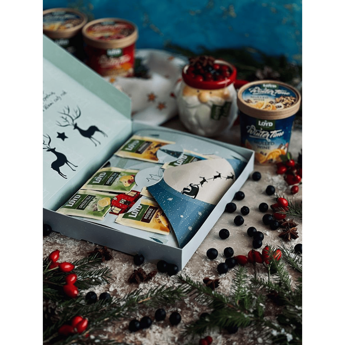 Kalendarze Adwentowe Zestaw Mokate oraz Loyd Cappuccino Herbata 24