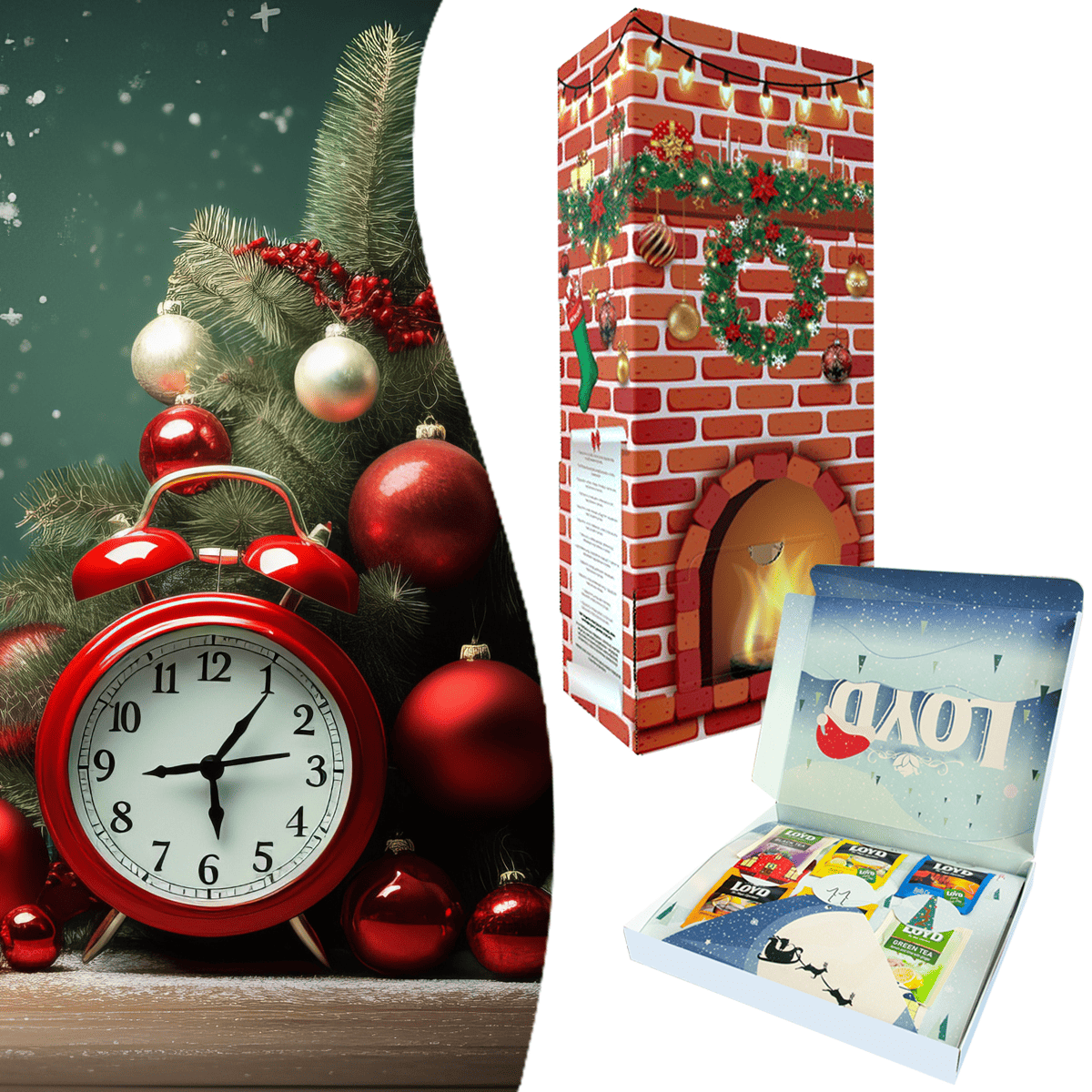 Kalendarze Adwentowe Zestaw Mokate oraz Loyd Cappuccino Herbata 24