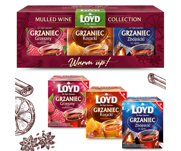 Mulled Wine Collection – zestaw GRZAŃCÓW- herbaty LOYD