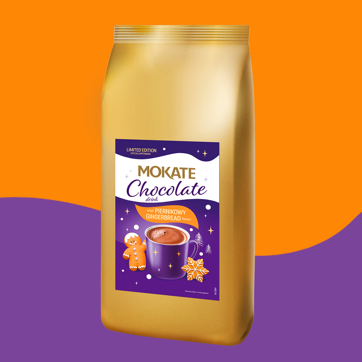 2kg of delicious chocolate! Milk chocolate and Mokate Gingerbread chocolate drink